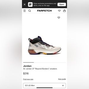 Air Jordan 37 youth 4. Almost new